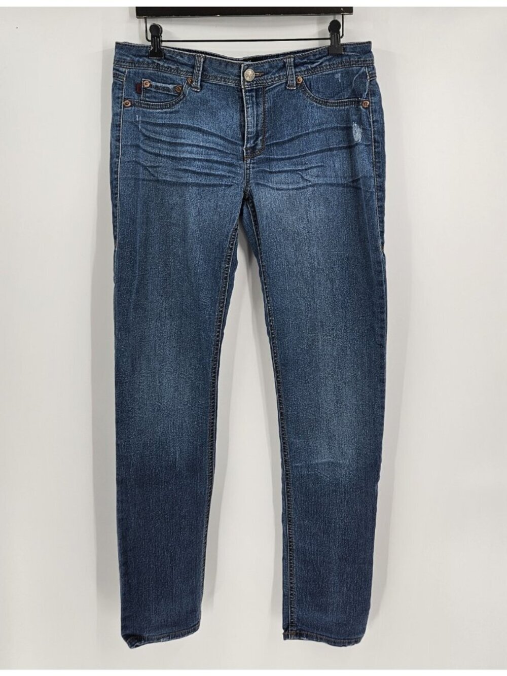 Y2K Fragile Blue Jeans Women's Sz 13 Skinny Stretch Medium Wash Denim Jeans